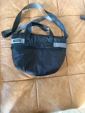 Adidas Black and Gray Gym Bag